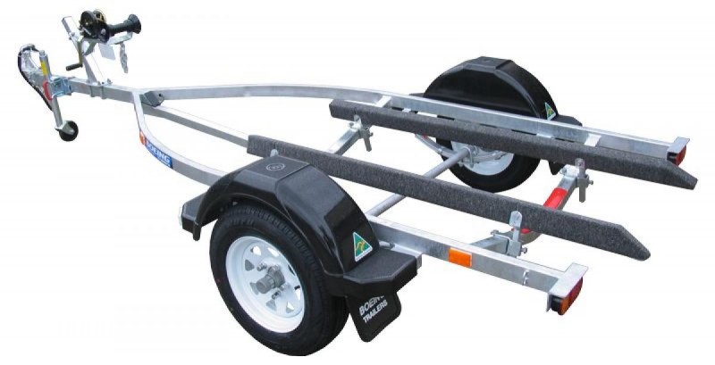 Inflatable Boat Trailer โ Registered Carpeted-Skid Trailer (Australian Made)