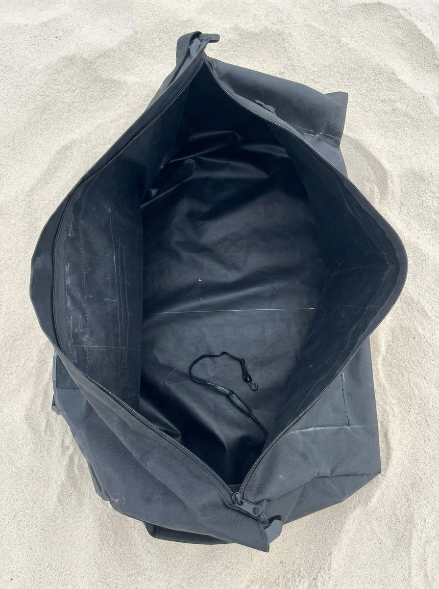 Open interior of the waterproof Aerowave Viper Sovereign bow bag