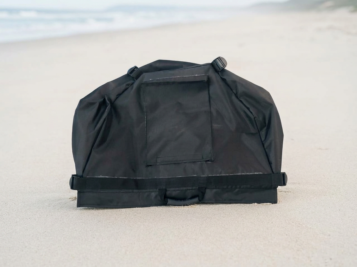 Aerowave Viper Sovereign bow bag closed, showing straps and front panel