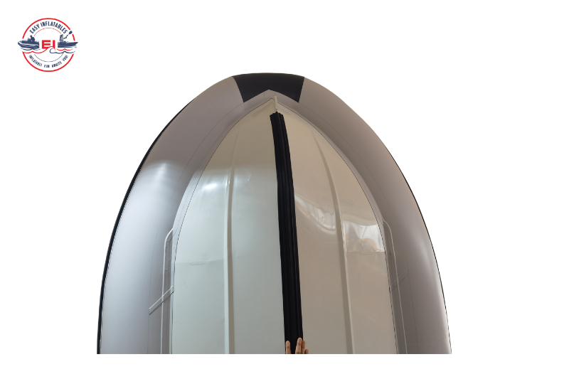 Aerowave Sprint 350 RIB bow and zip detail