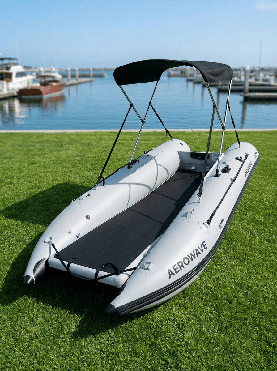 WaveRunner 380 marina overhead view