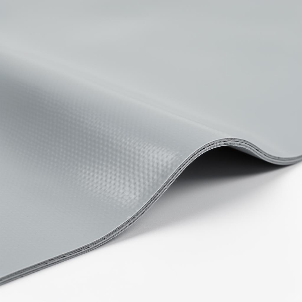 VALMEX 0.9 mm PVC — macro photo of the actual fabric