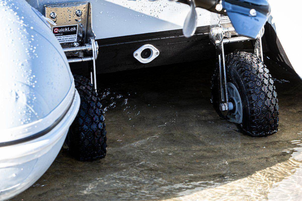 QuickLok Dinghy Wheels with large diameter wheels