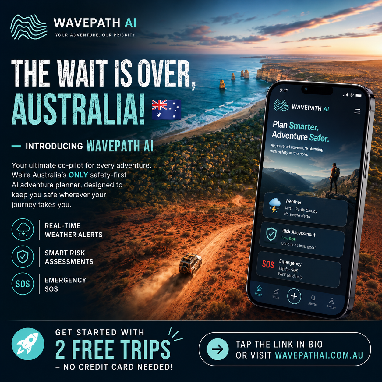 WavePath AI Australian Safety First Adventure Planning System